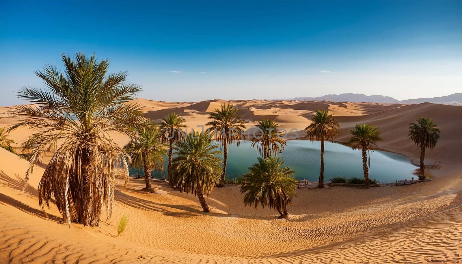 natural desert landscape scenery, AI generated image