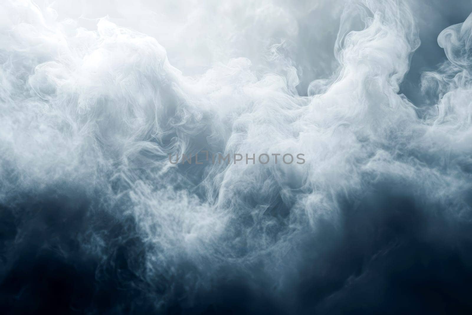Abstract smoke misty fog on isolated black background. Texture overlays..