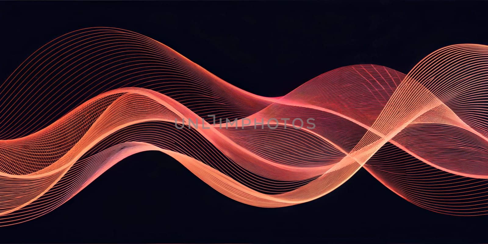 Abstract design of flowing and undulating waves, created with lines and curves, evoking movement, energy, and fluidity. Perfect for digital art, dynamic design, and modern concepts.