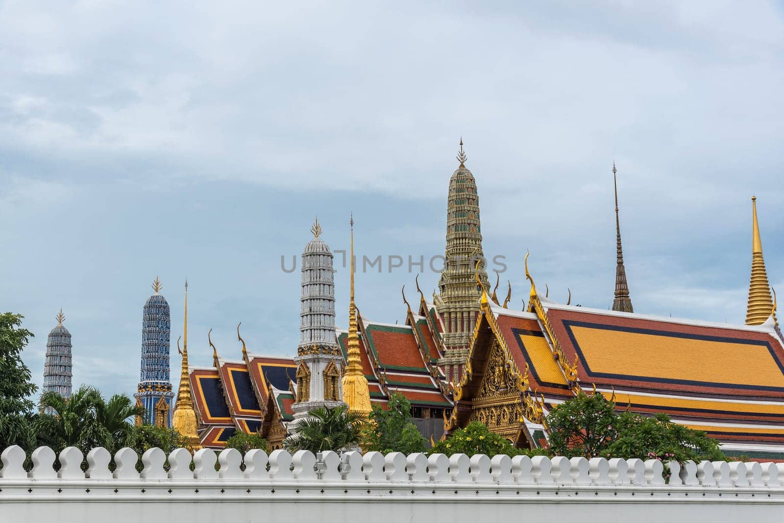 Wat Phra Kaew, commonly known in officially as Wat Phra Si Rattana Satsadaram as the most famous tourist sites and most sacred Buddhist temple (wat) in Thailand.