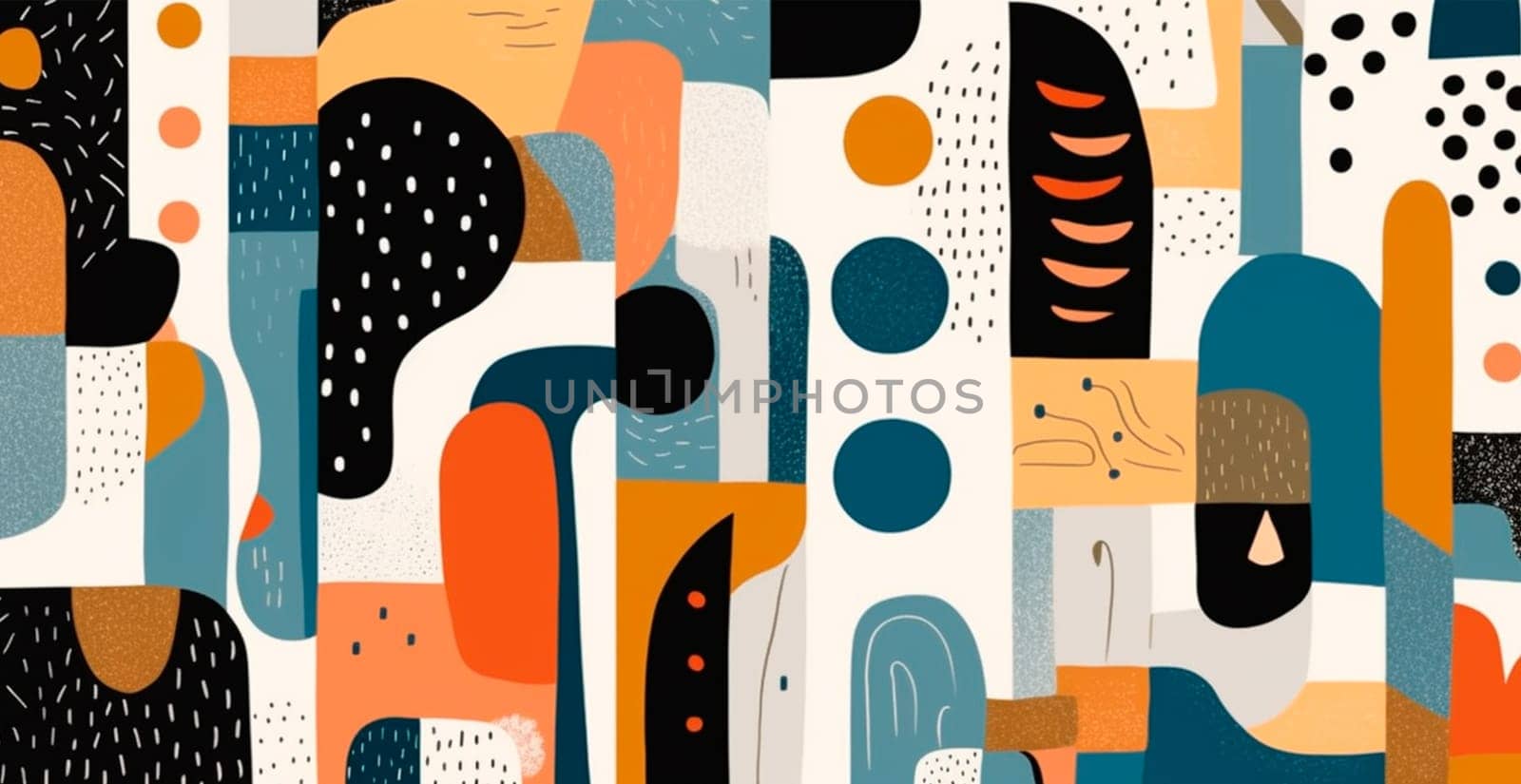 Abstract geometric shapes multicolored background by BEMPhoto