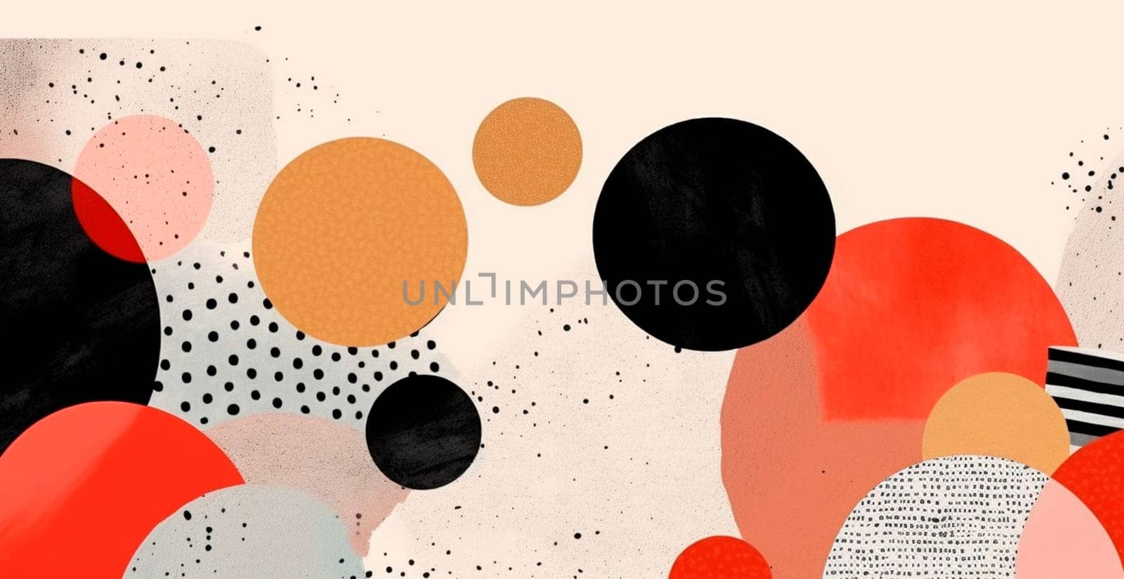 Abstract geometric shapes multicolored background - image