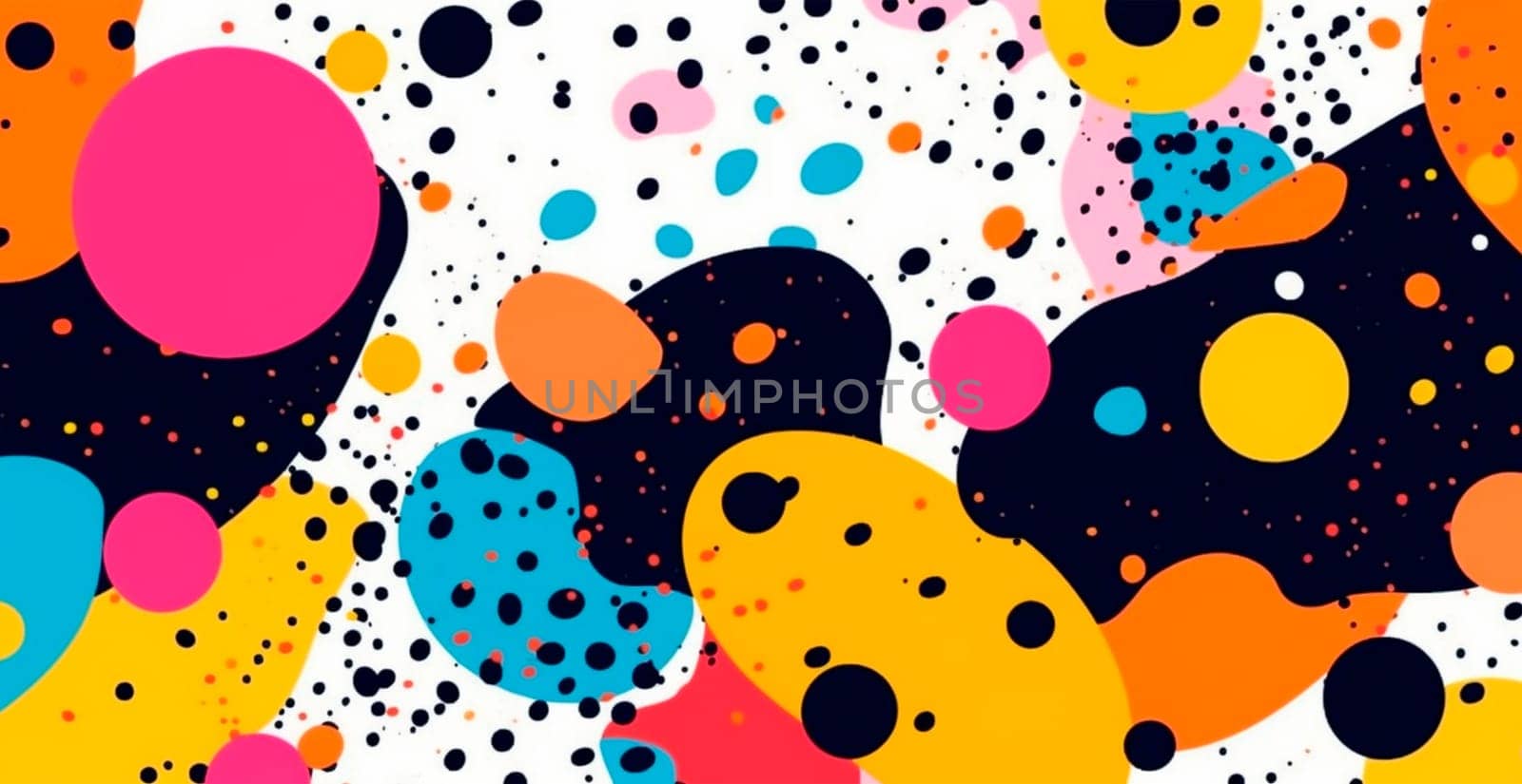 Abstract geometric shapes multicolored bright background - image