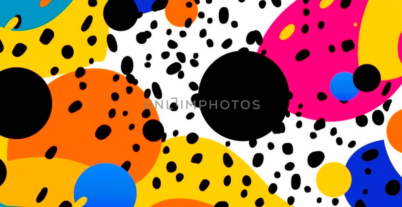 Abstract geometric shapes multicolored bright background - image