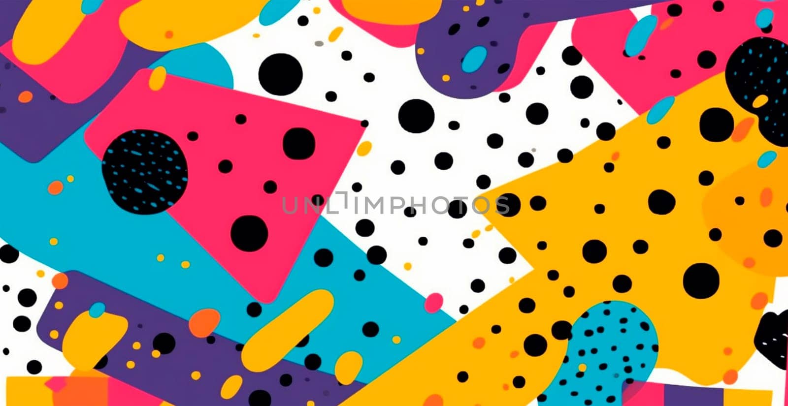 Abstract geometric shapes multicolored bright background by BEMPhoto