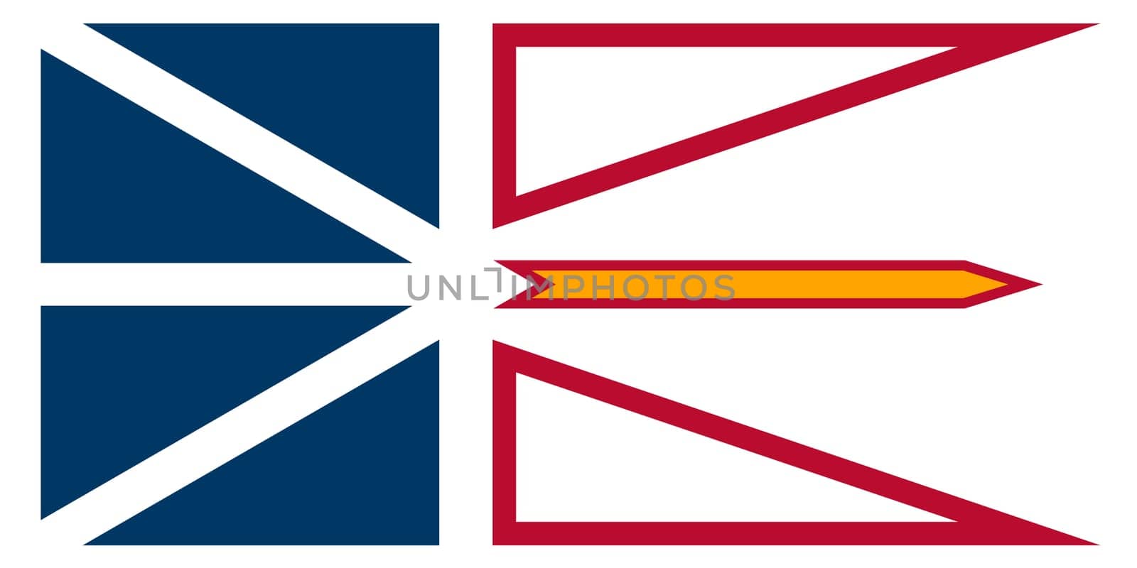 A Newfoundland and Labrador Canada flag background illustration