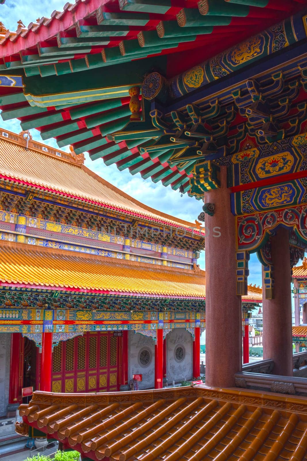 Art of building in Chinese temple