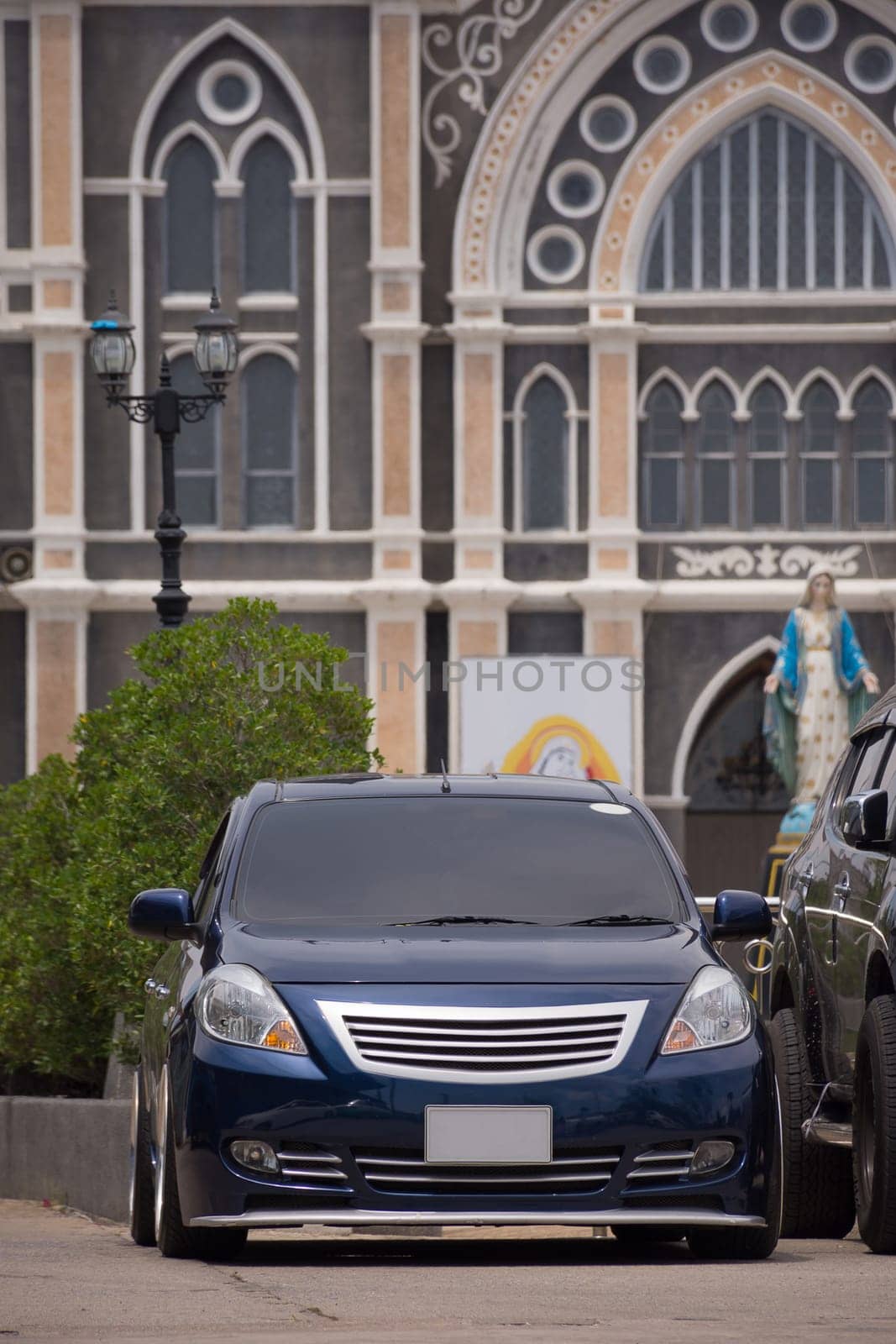 Drive your car travel to The Cathedral of the Immaculate Conception