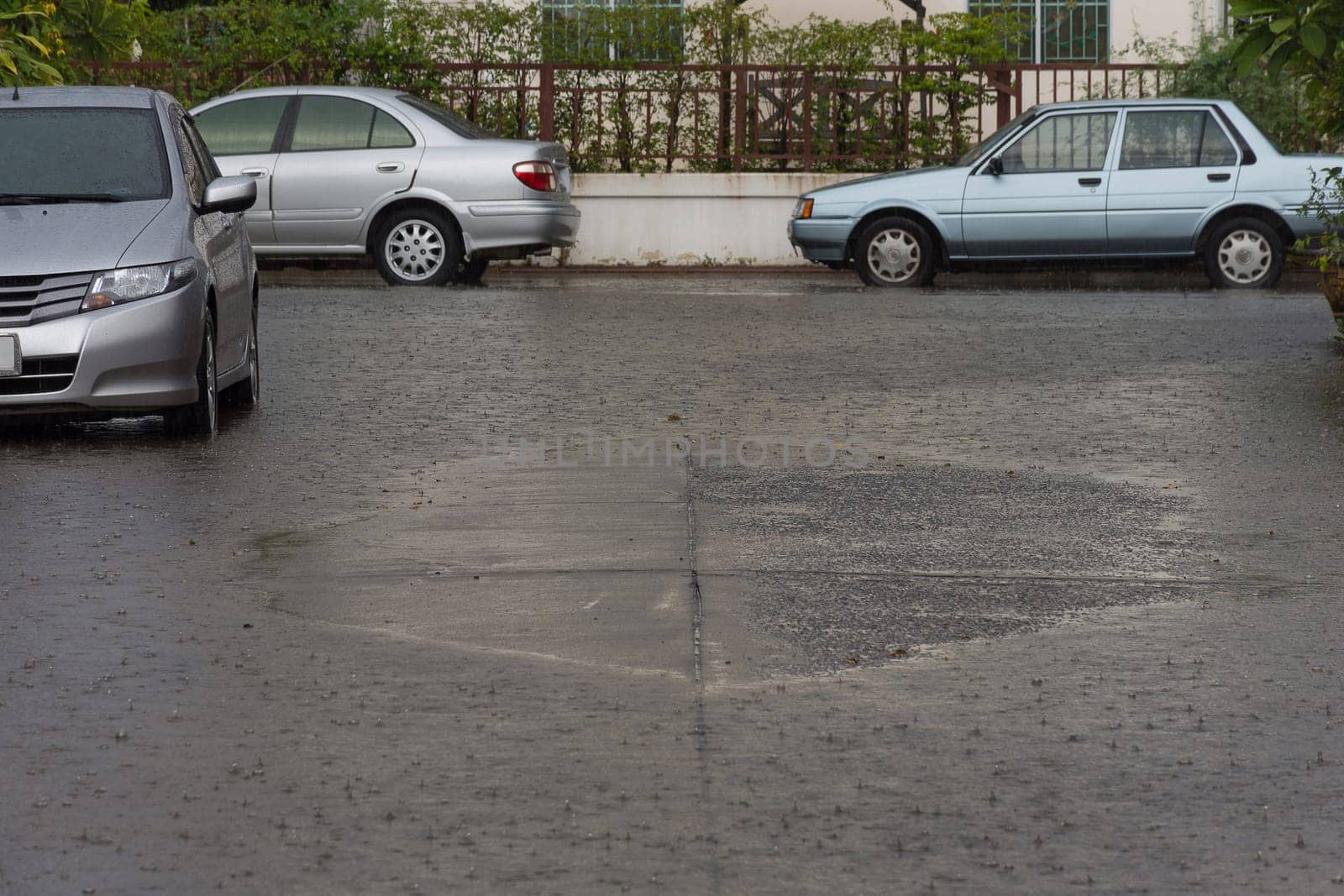 Water flood village problem with the drainage system.
