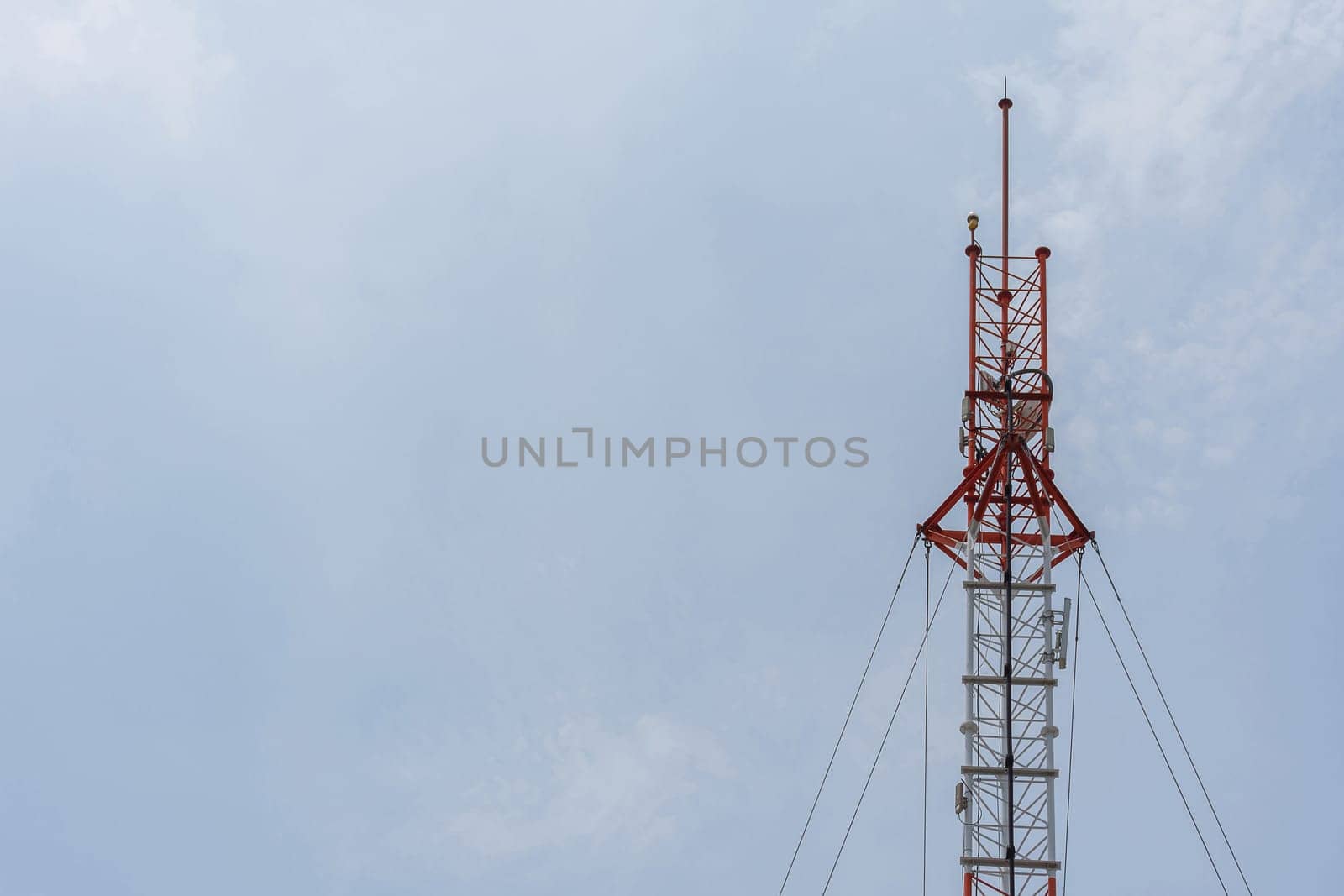 Antenna cellular tower and blue sky