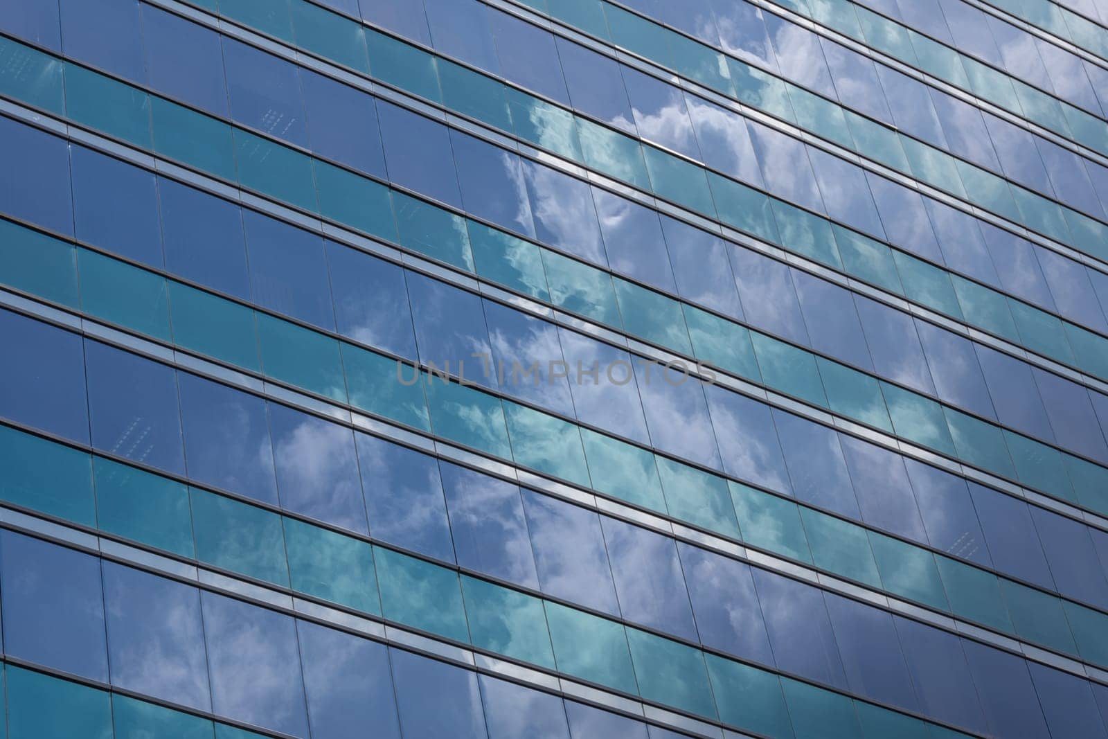 Big glass office building in a Bangkok city