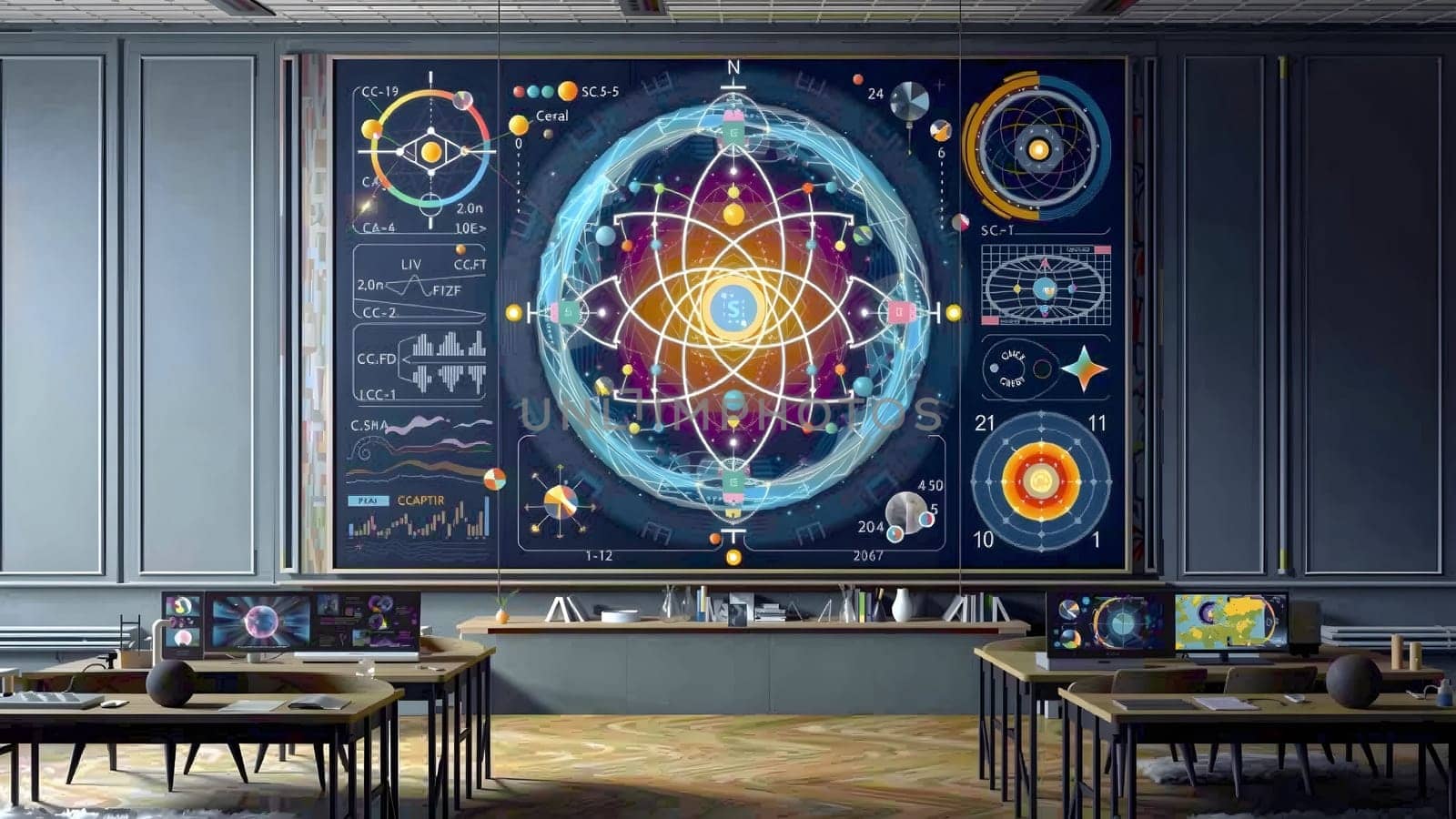 The study quantum computing concept with qubit - AI generated