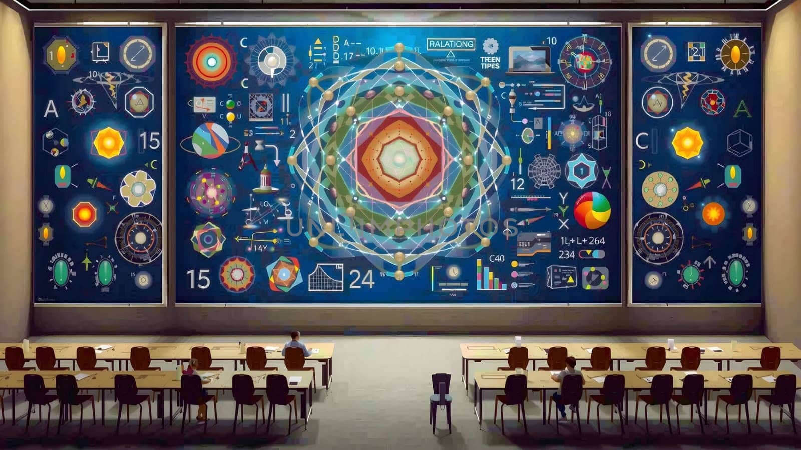 The study quantum computing concept with qubit - AI generated