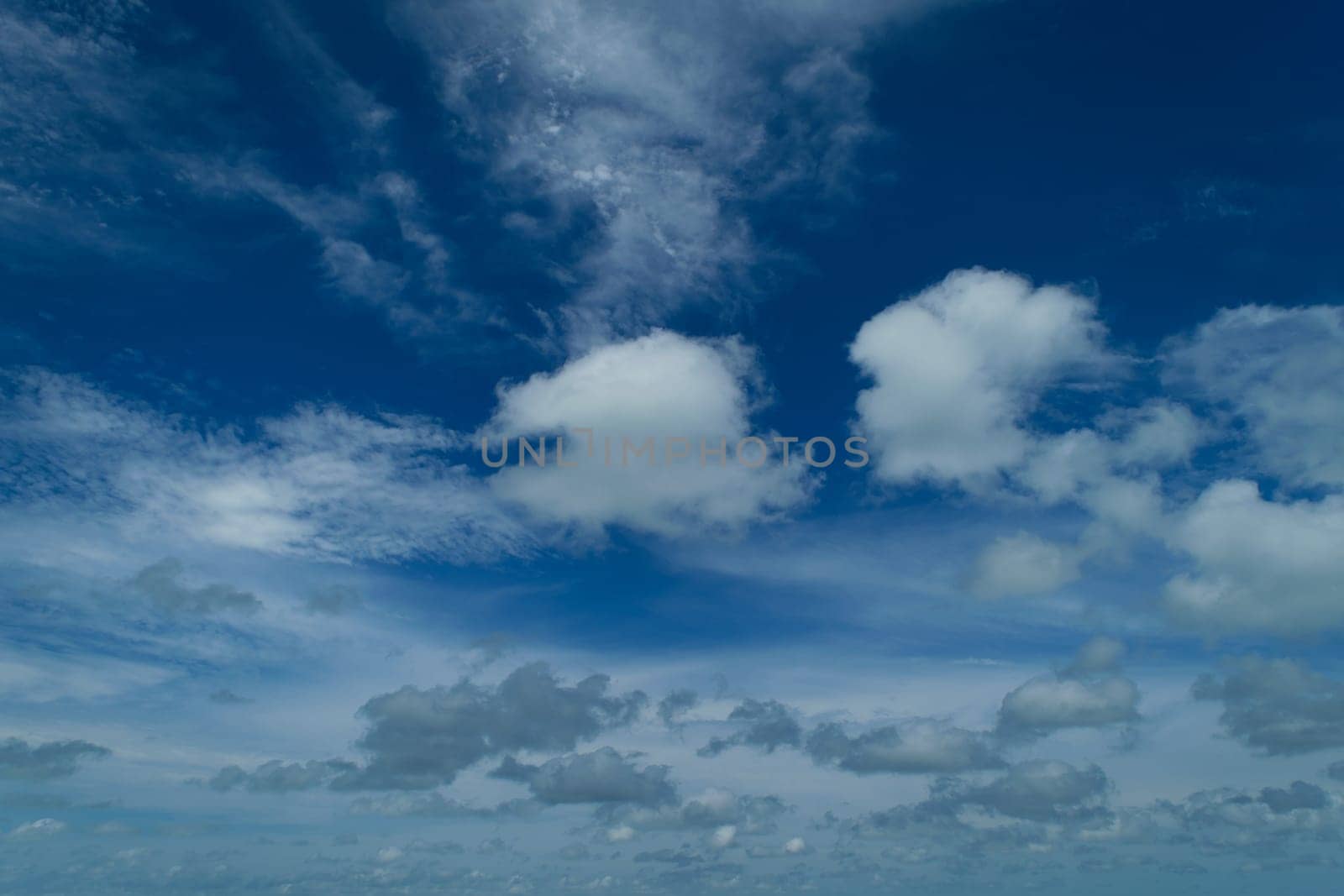 Nature cloudscape with blue sky and white cloud