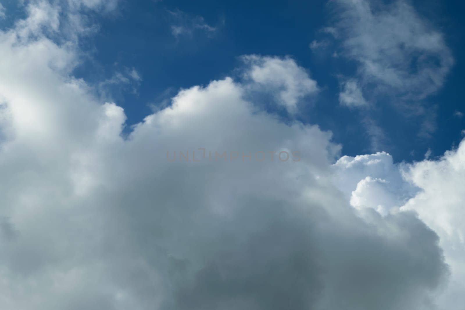 Nature cloudscape with blue sky and white cloud