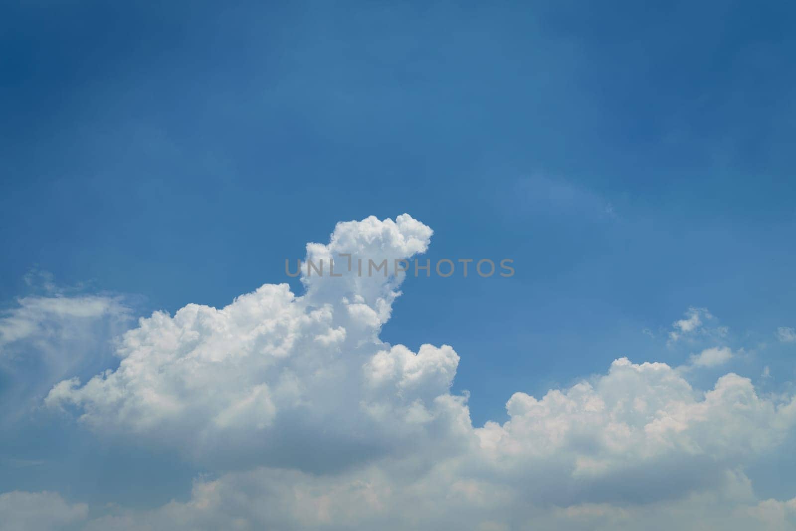 Nature cloudscape with blue sky and white cloud
