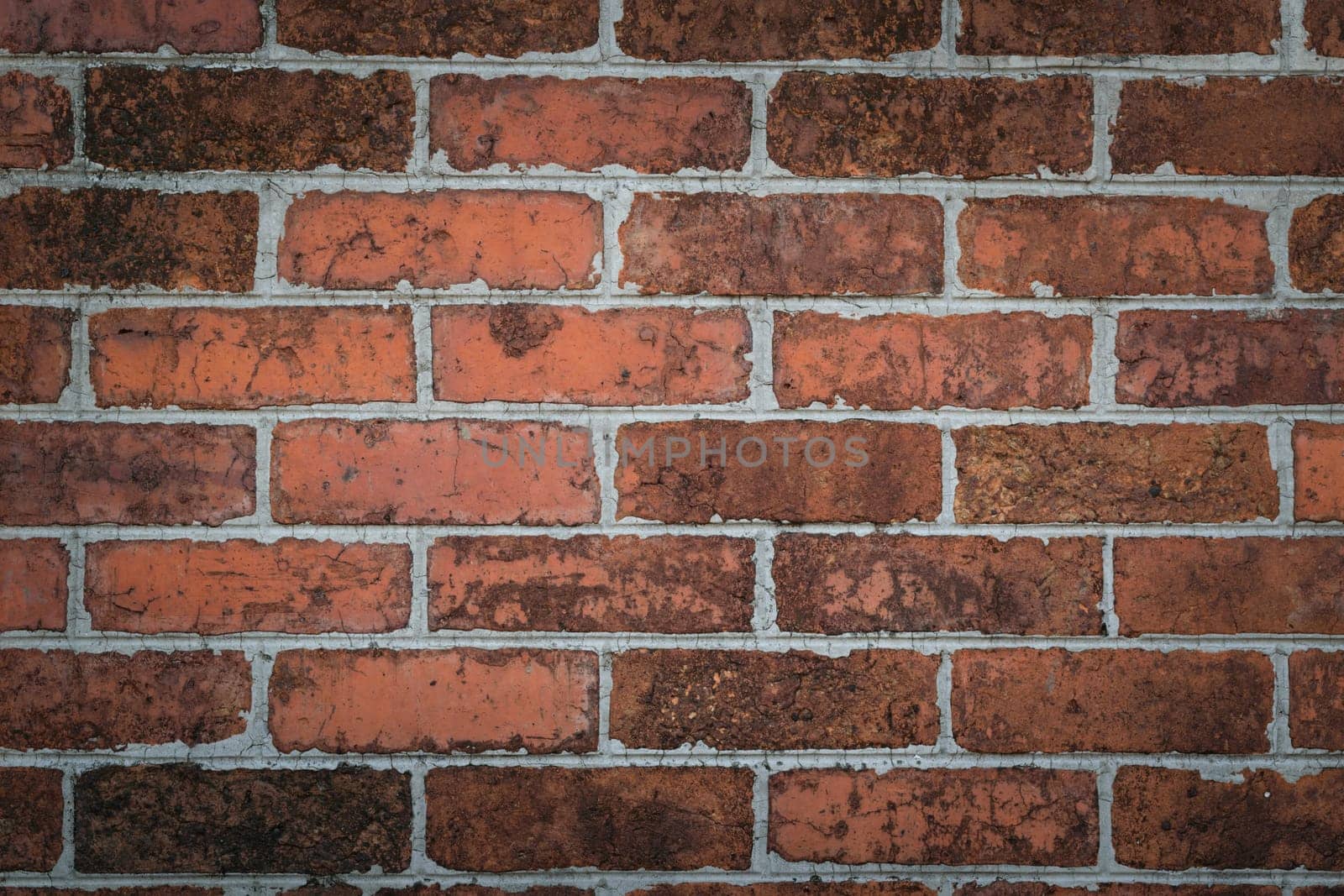Red Brick wall texture background surface natural color