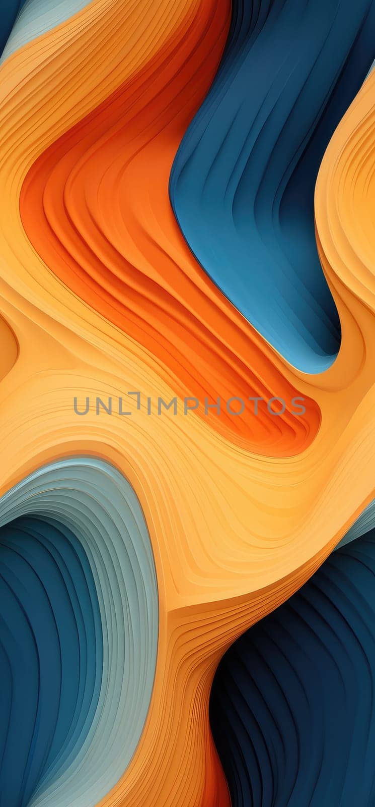 A symphony of color and motion bold graphic illustration - Generative AI. by simakovavector