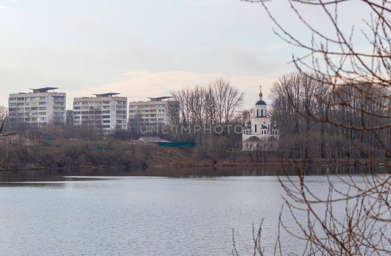 Shot of the orthodox church in the city