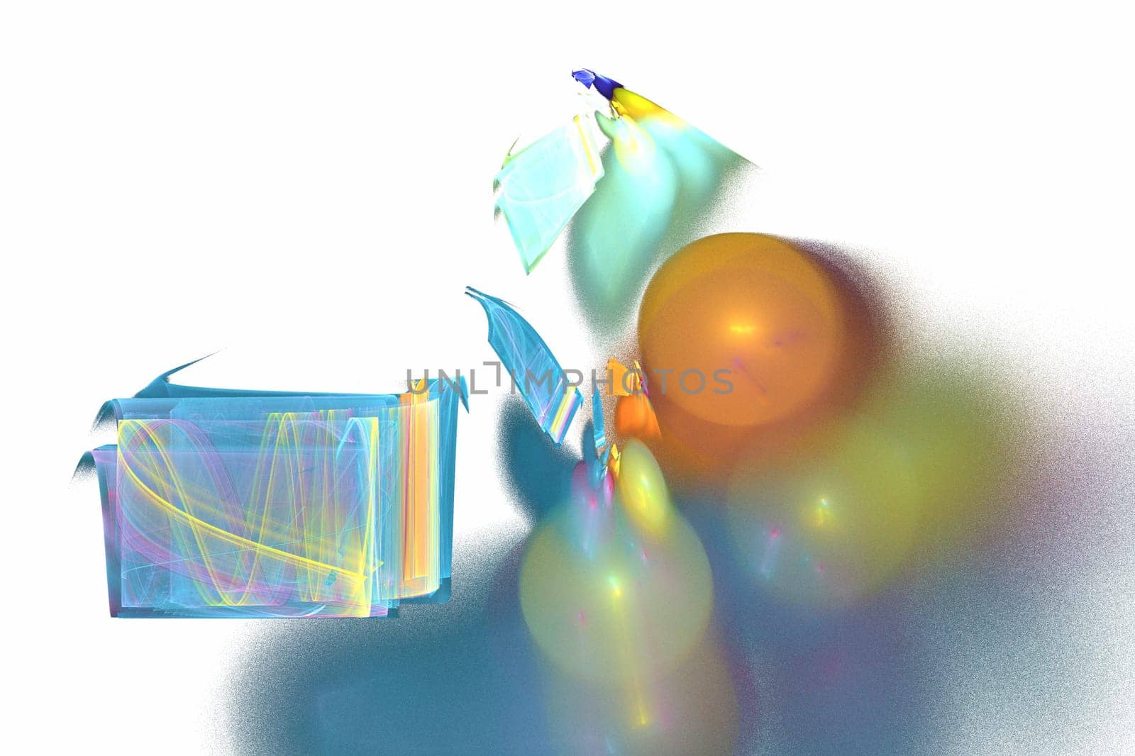 abstract background color trends 2023 , 3D illustration, rendering black multi colored lines fractal unique composition for graphic and design art projects. High quality
