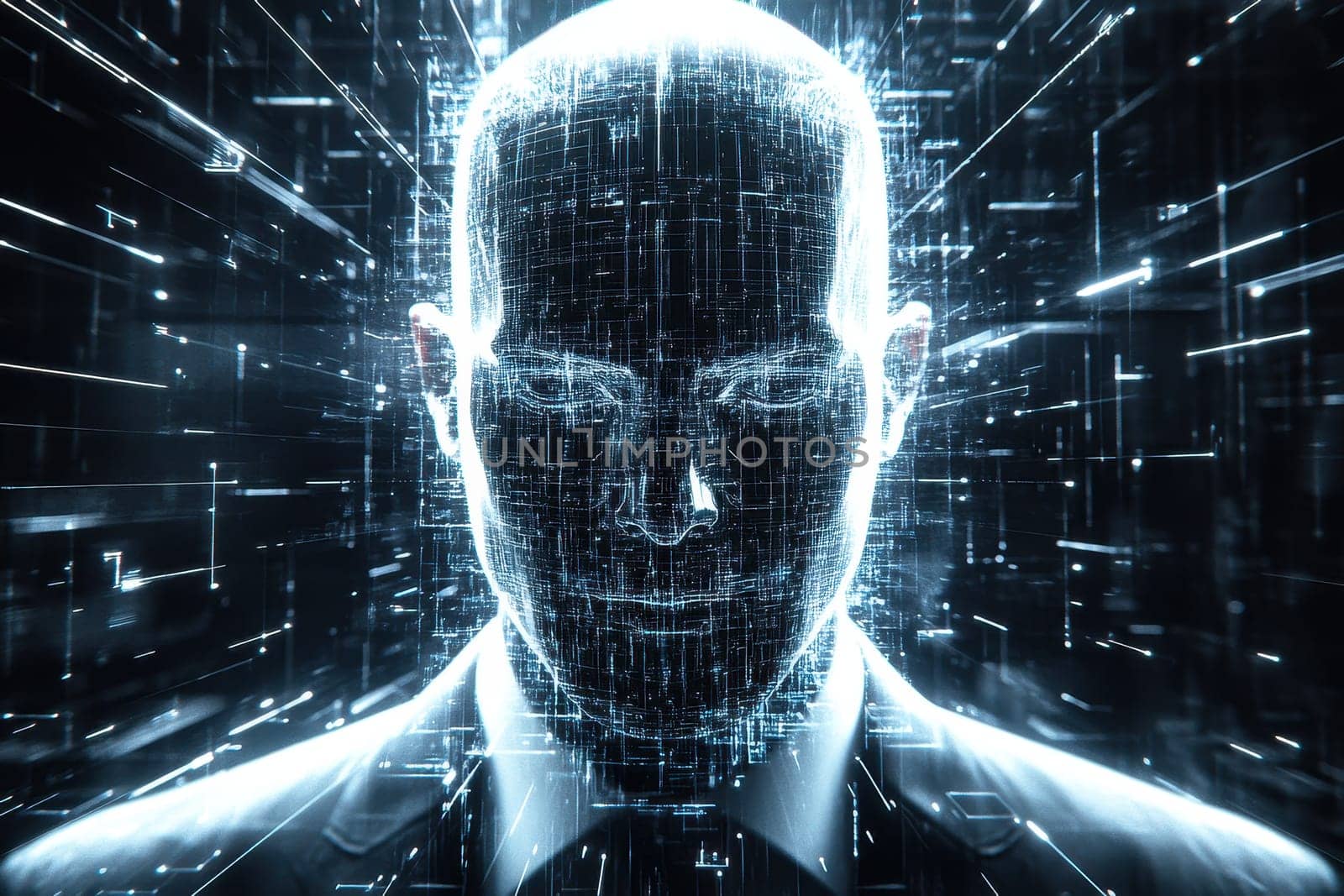 Explore a stunning digital visualization representing trends in mental well-being and health, blending technology with human emotion and awareness.