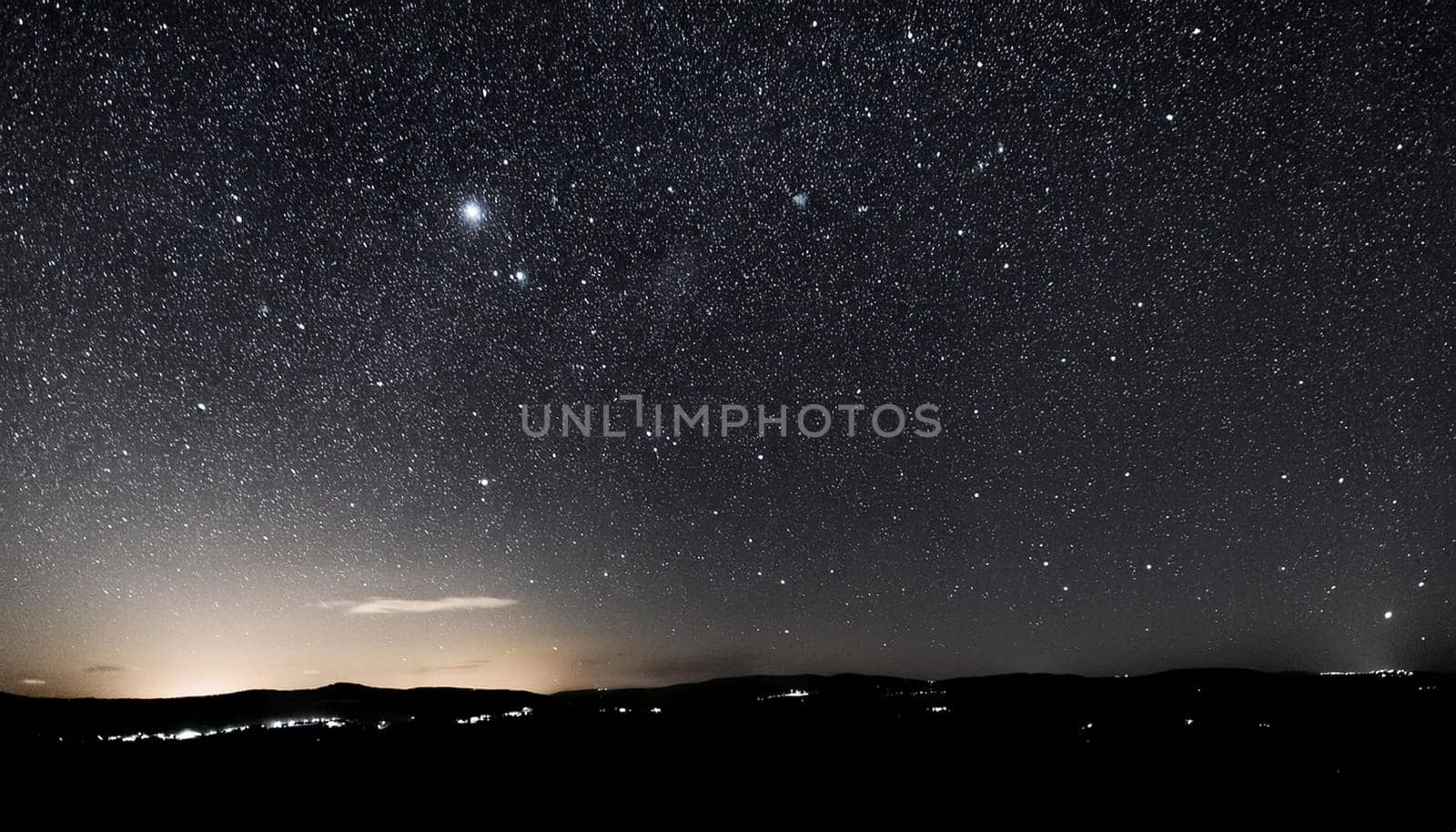 starry night sky useful as a background, AI generated image