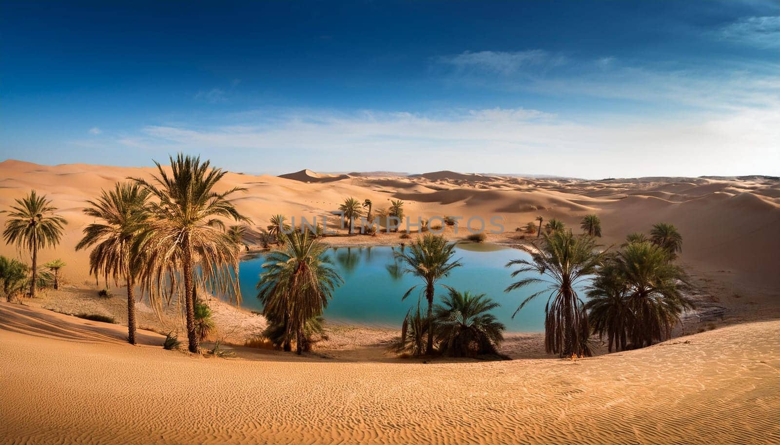 natural desert landscape scenery, AI generated image