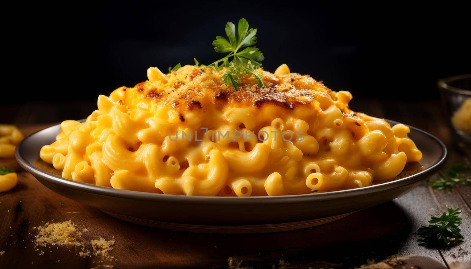 mac and cheese pasta, AI generated image