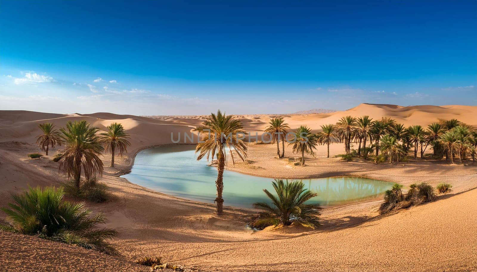 natural desert landscape scenery, AI generated image
