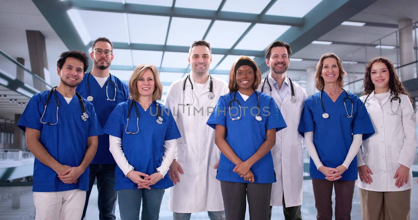The Diverse Medical Team Group And Nurse Staff In Hospital