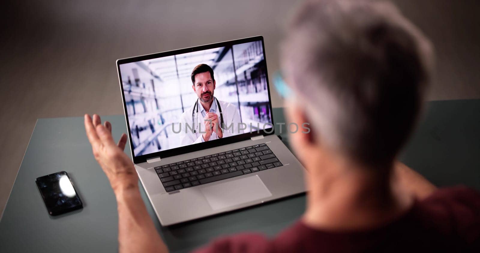 Video Conference Doctor Telemedicine Consult Call Or Webinar