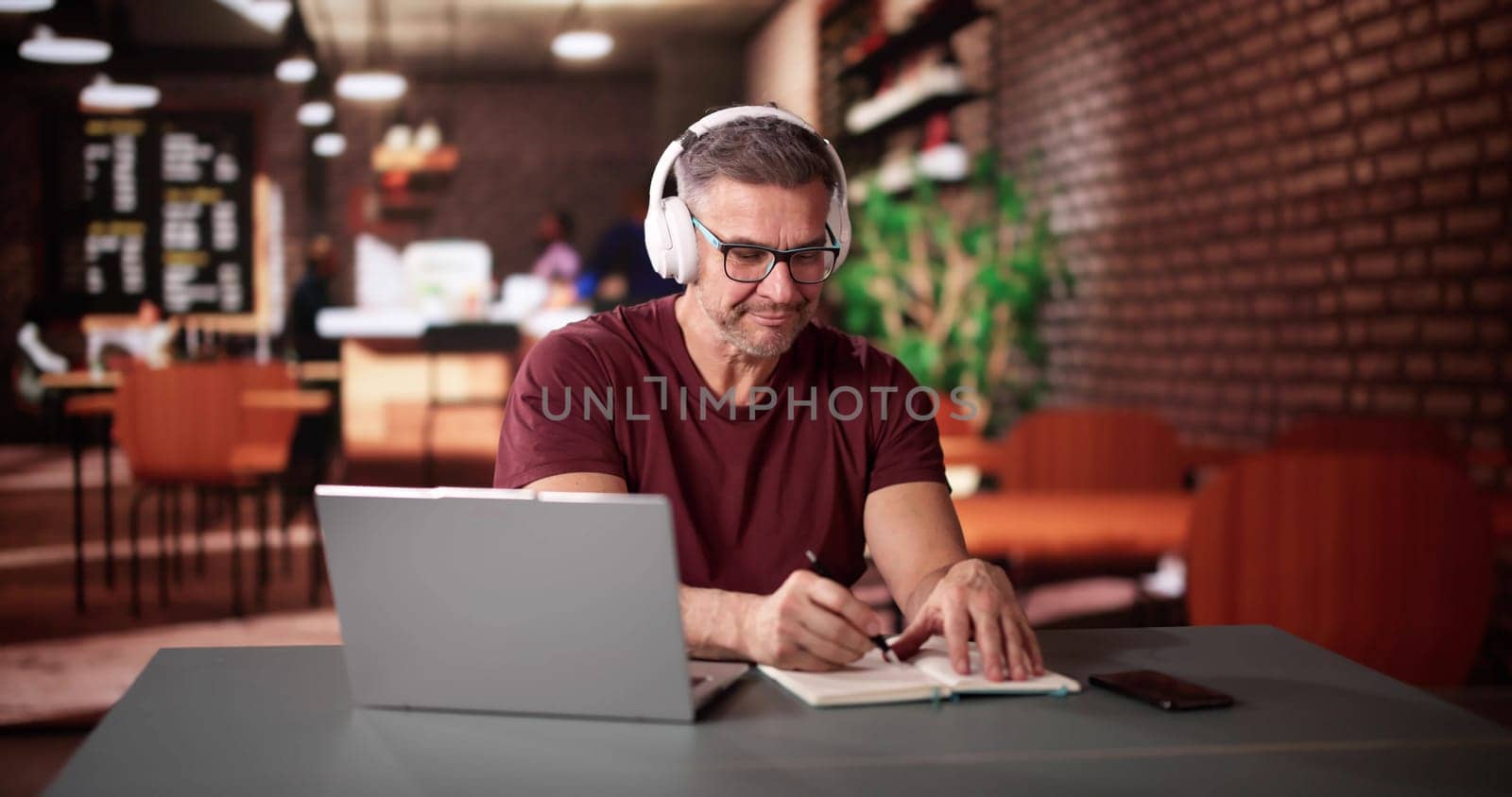 Elearning Video Conference Meeting In Coffee Shop