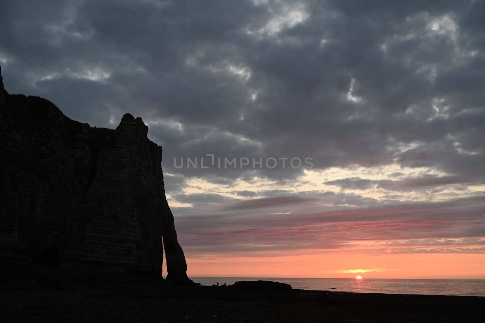 bend bei Etretat in der Normandie