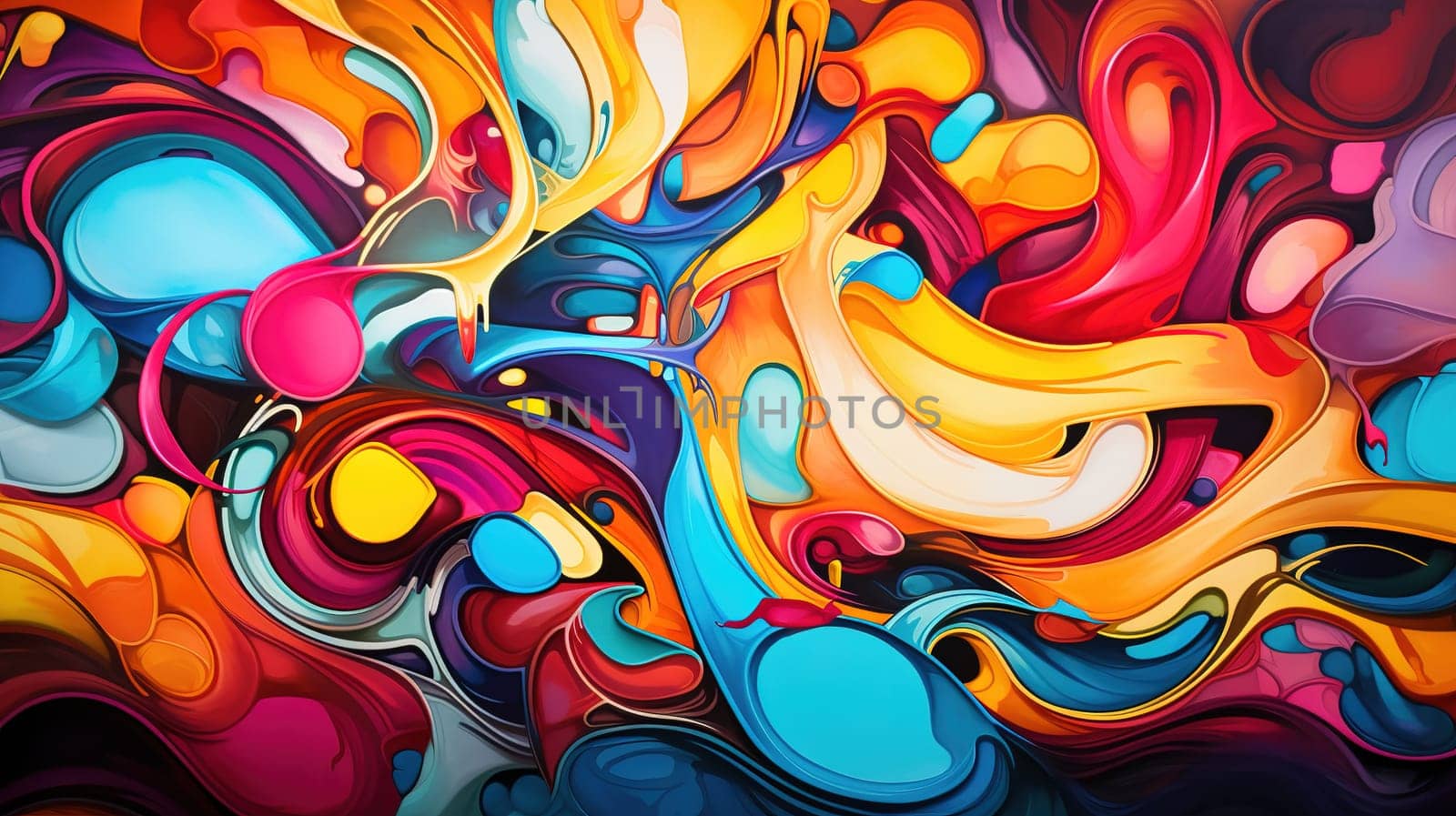 Abstract colorful mix fusion, abstraction concept by Kadula