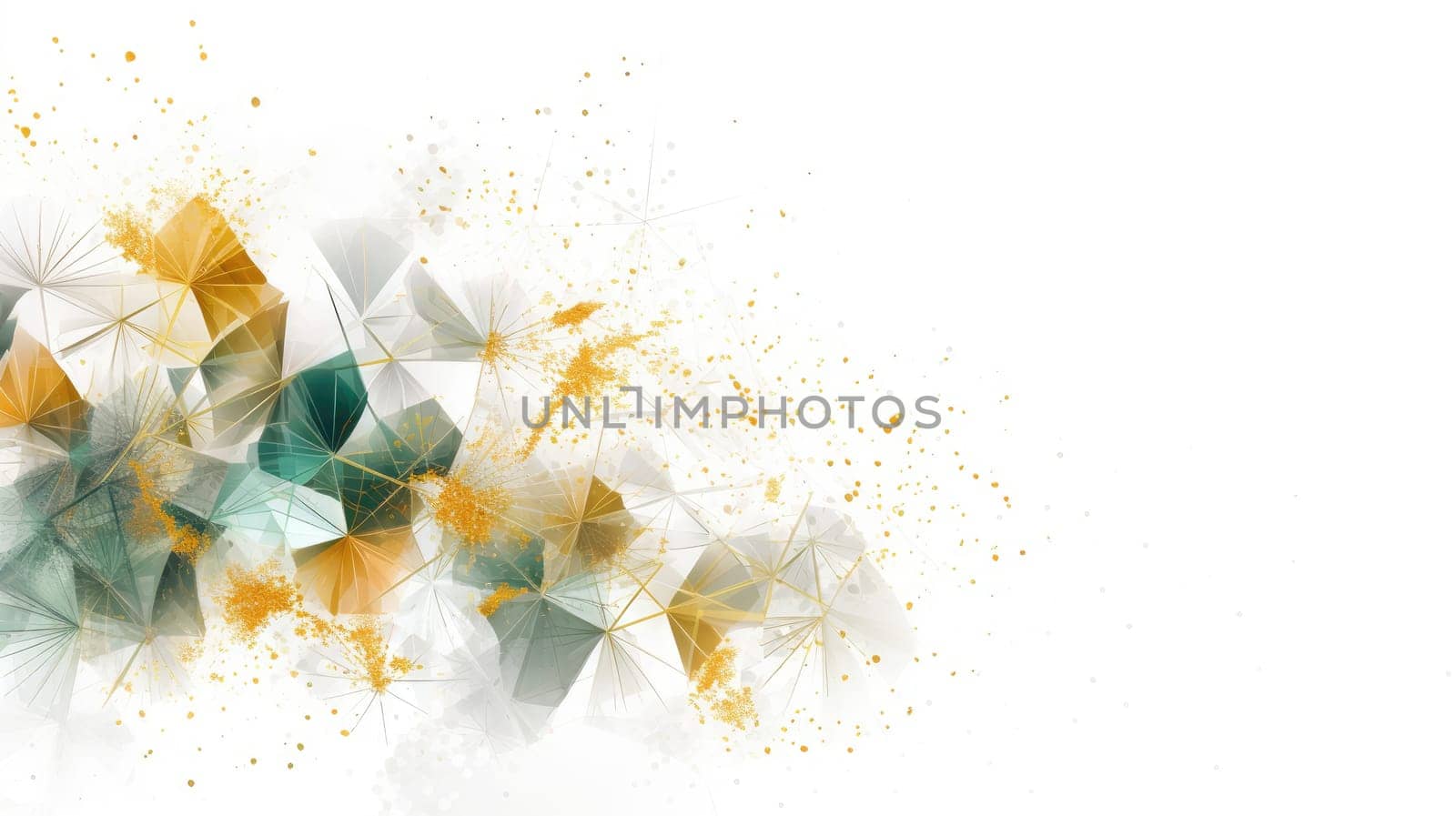 Watercolor abstract design for background of wedding or buzzy social media banner on white background generative AI