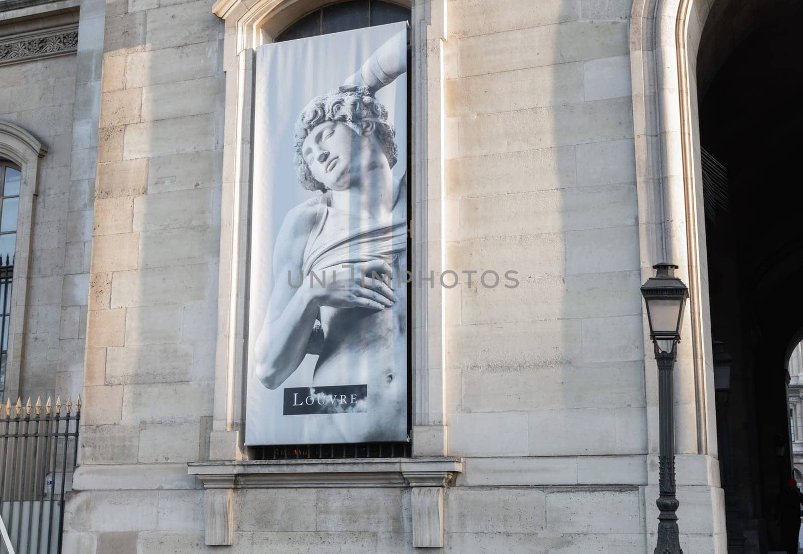 The Louvre Museum in the heart of Paris, France - February 10, 2025