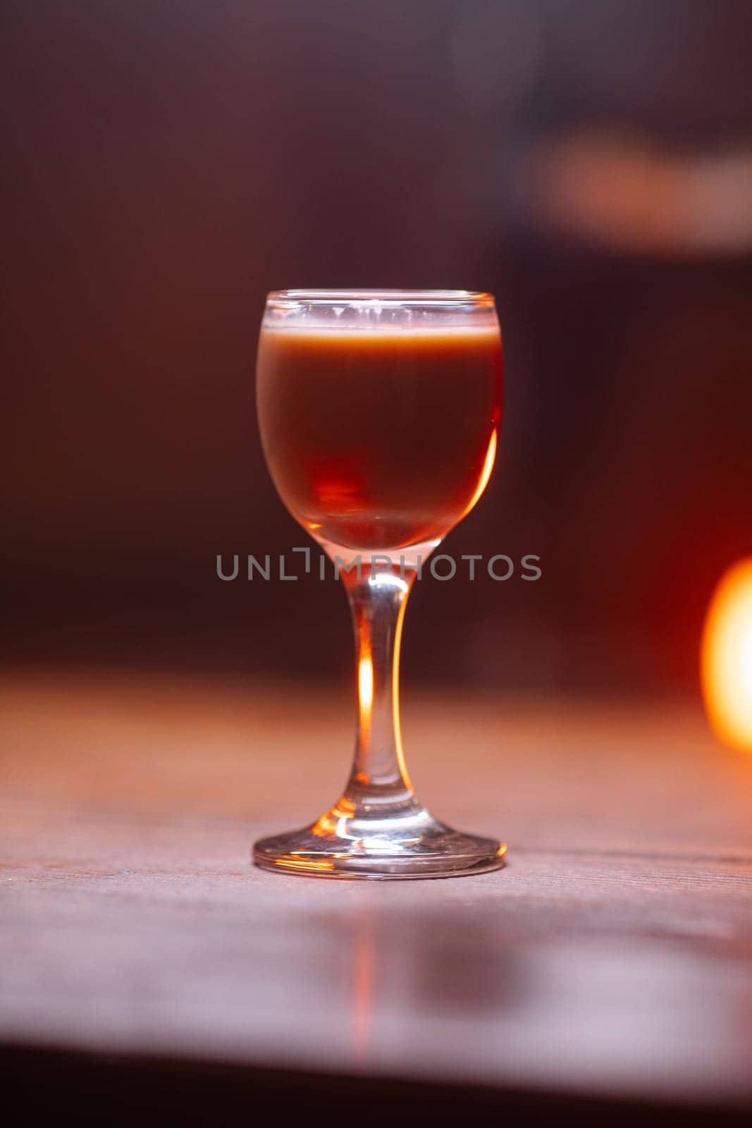 A beautiful bright cocktail. Restaurant. Delicious and beautiful