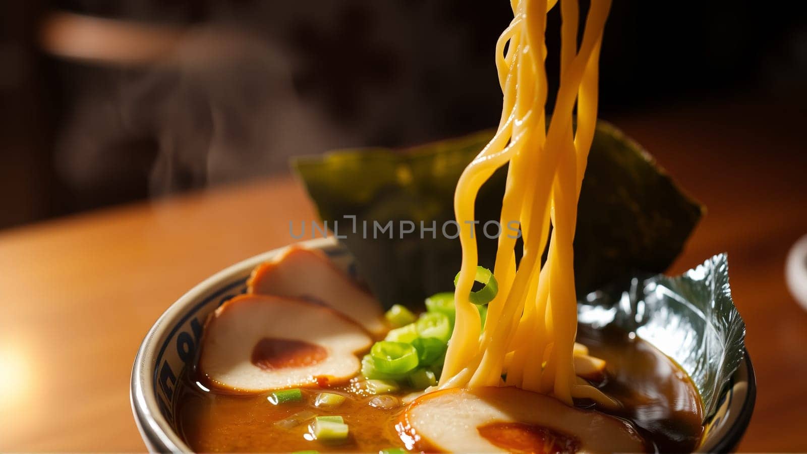 Pan-Asian soups, a combination of bright aromas, rich broths and a harmony of flavors that reflects the culture of Asia. High quality photo