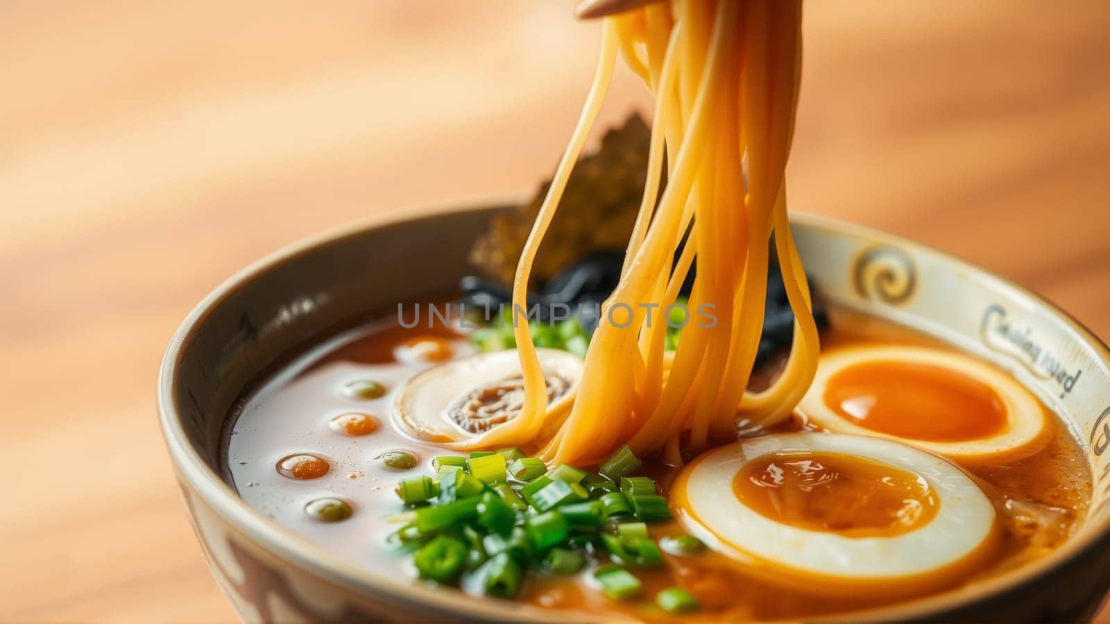 Pan-Asian soups, a combination of bright aromas, rich broths and a harmony of flavors that reflects the culture of Asia. High quality photo
