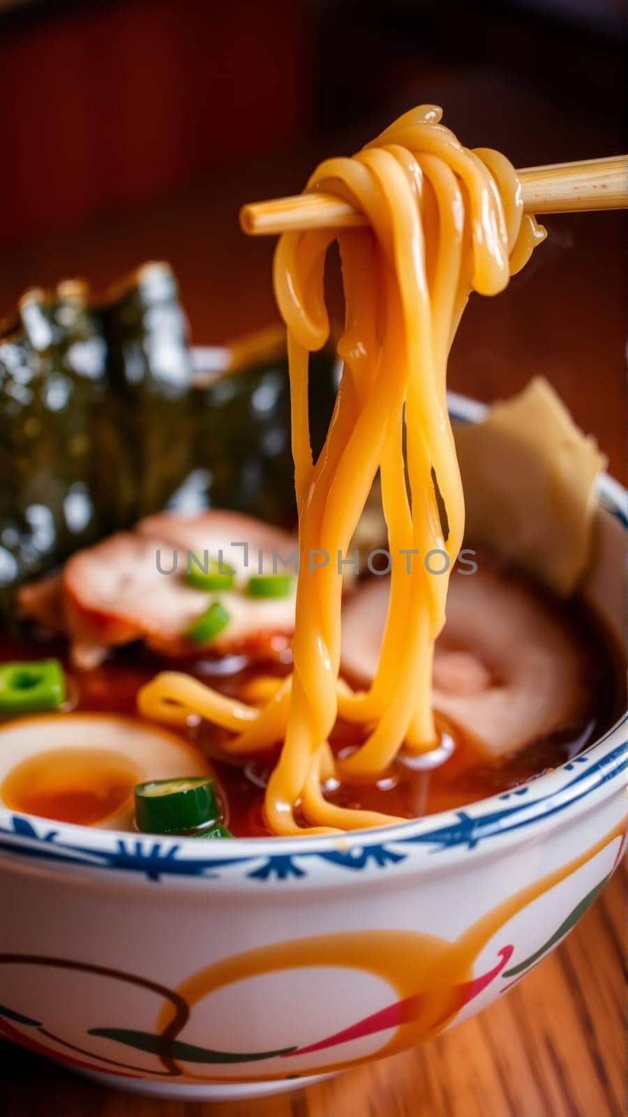Pan-Asian soups, a combination of bright aromas, rich broths and a harmony of flavors that reflects the culture of Asia. High quality photo