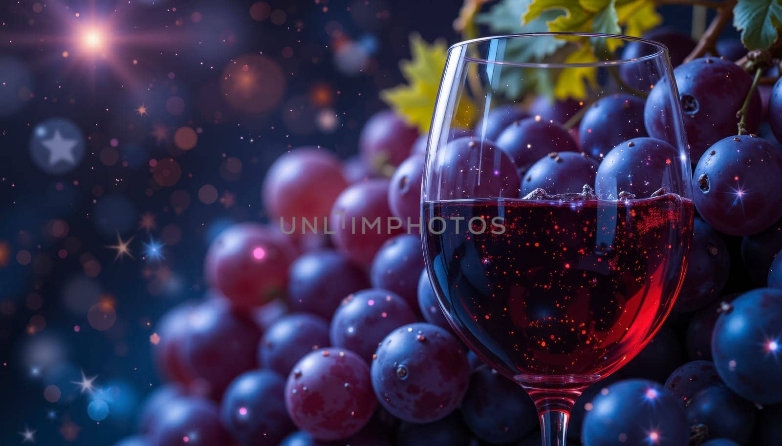 A glass of red wine is poured into a wine glass