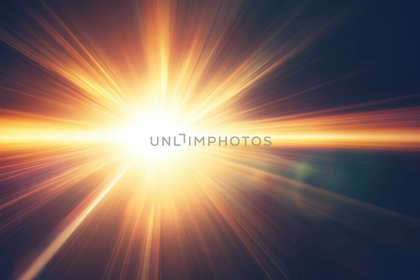 A stunning multicolored lens flare effect featuring soft focus. The bright light radiates with dynamic energy, creating a vibrant background perfect for various artistic projects.
