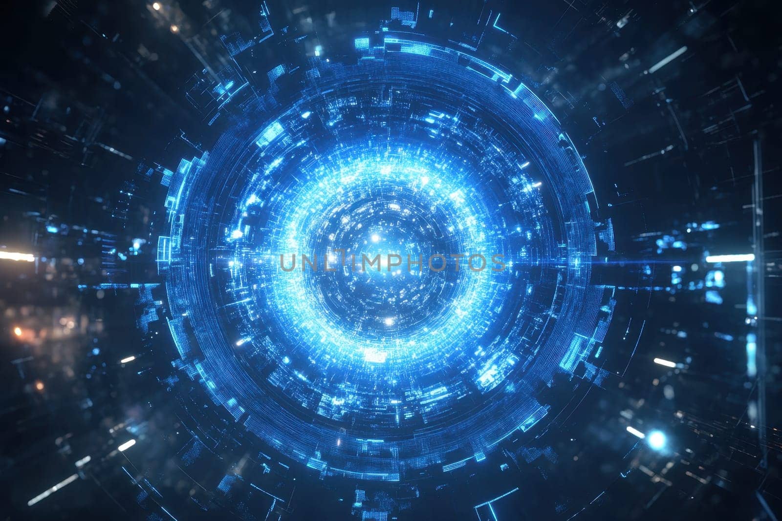Experience a stunning celestial time lapse effect, featuring rotating stars and vibrant cosmic elements in a mesmerizing digital space visualization.
