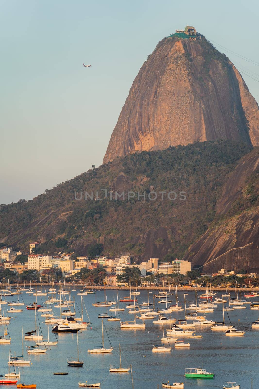Breathtaking View of Sugarloaf Mountain in Rio at Sunset by FerradalFCG