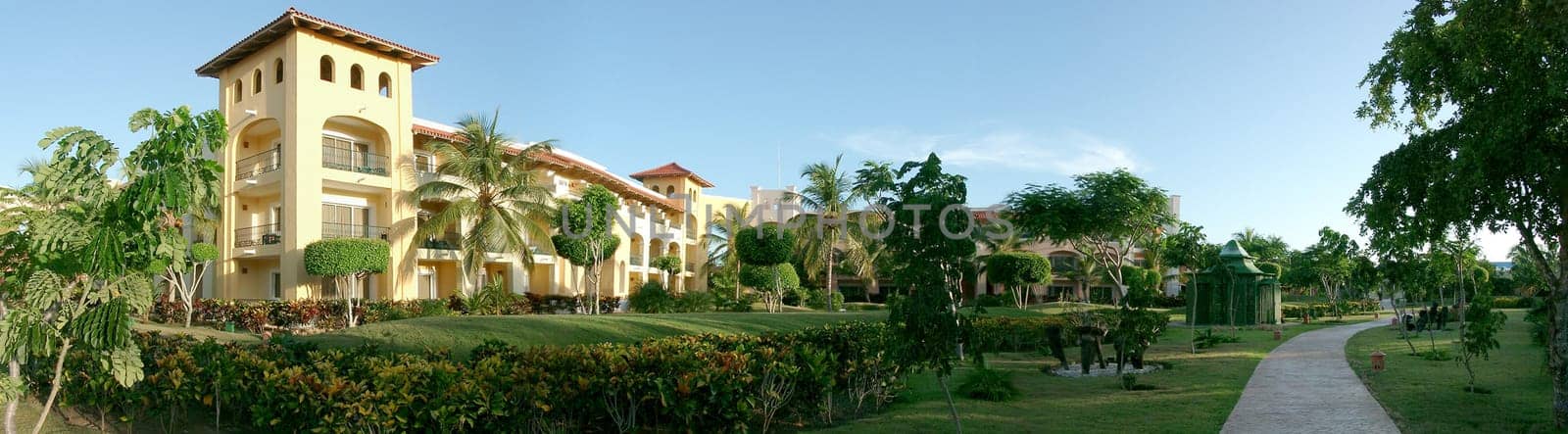 Panoramic gardens in the Dominican Republic