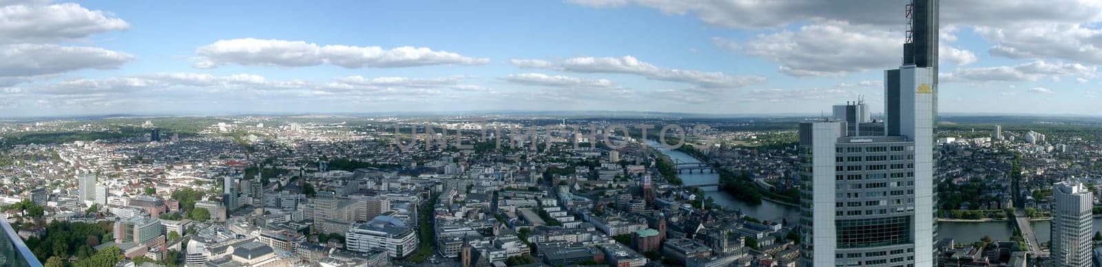 Skyline of Frankfurt,Comerzbank Tower