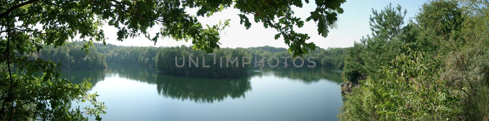 Quarry with lake