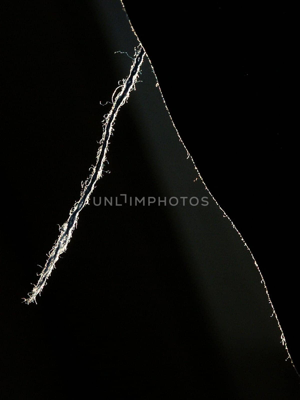 Curtain fabric with single thread