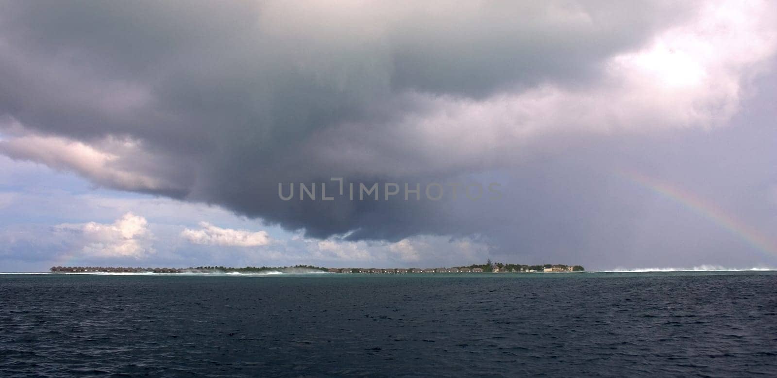 Embudu Finolhu under the rainbow