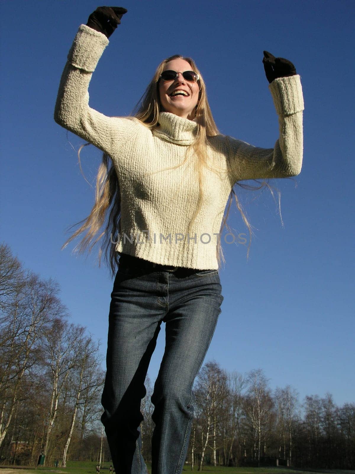 Spring fever with the first rays of sunshine of the year.